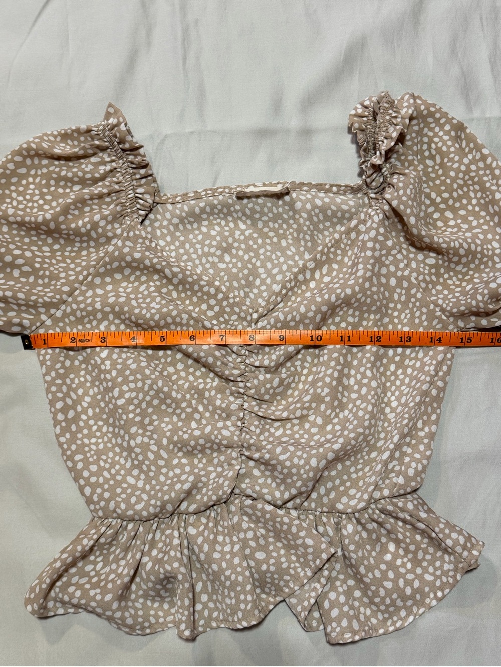 Altar'd State Polka Dot Peplum Top Extra Small XS - Picture 5 of 7